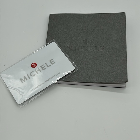 AUTHENTIC Michele Diamond Deco blue mother of pearl watch - Picture 10 of 14